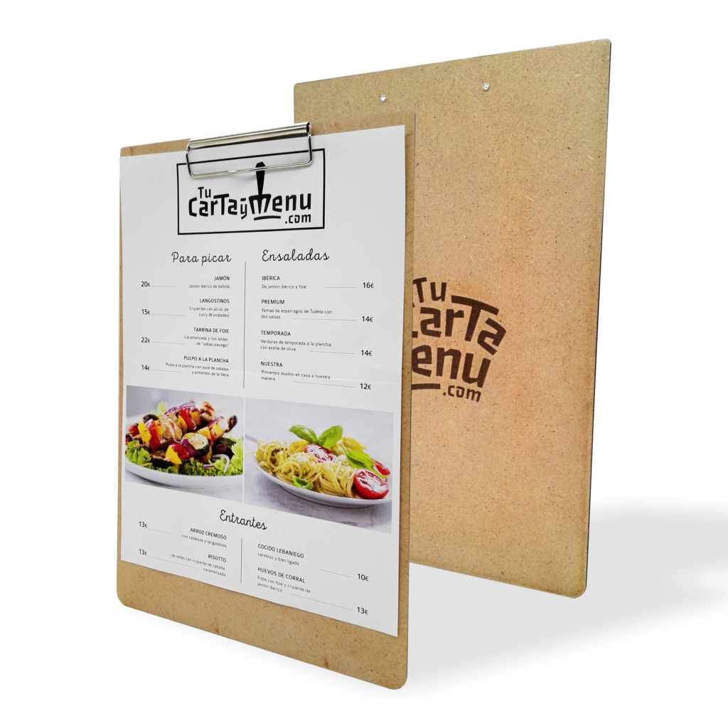Portamenú A4 - TuCartayMenu.com